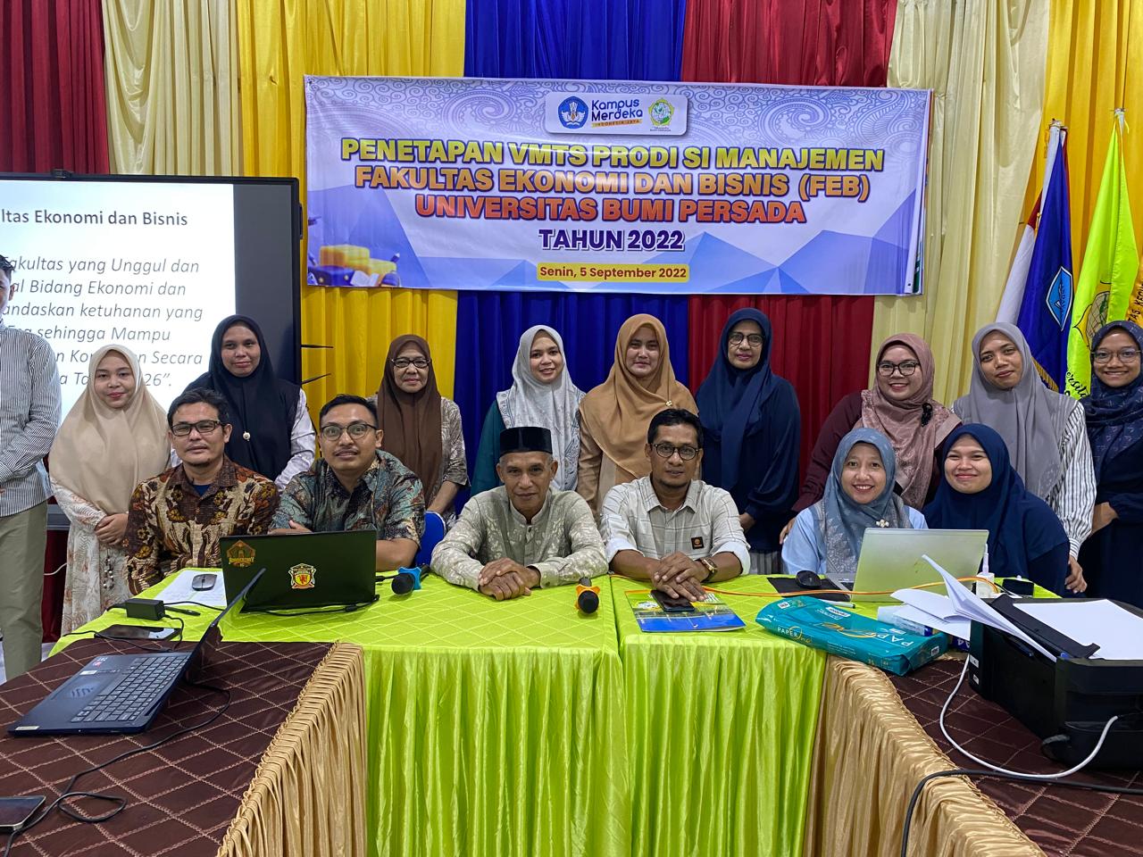 Penetapan VMTS Program Studi Manajemen Fakultas Ekonomi dan Bisnis Universitas Bumi Persada Tahun 2022